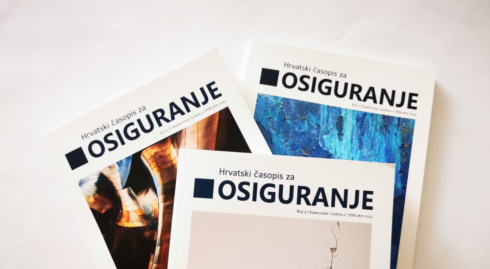 Objavljen treći broj 'Hrvatskog časopisa za OSIGURANJE'